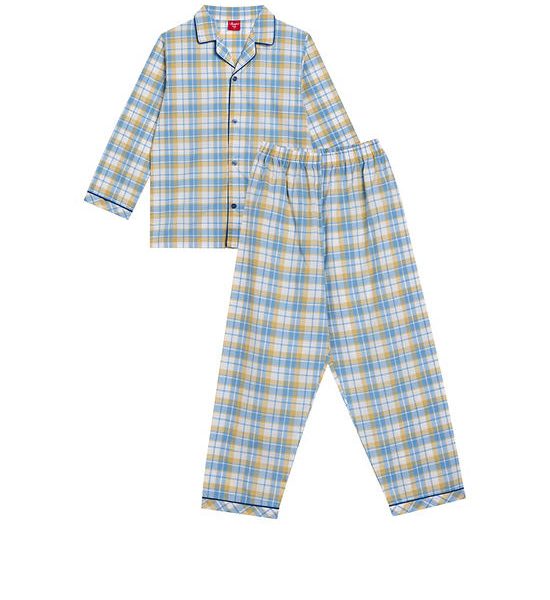ANGEL KIDS Boy Pyjamas Shirt Long Sleeves + Pants Scott Blue. 100% оригинал