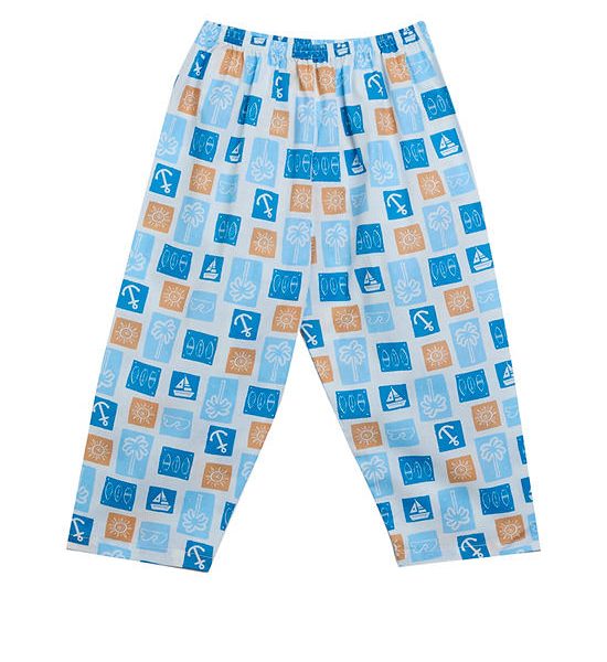 Angel Baby Boy Toddler Pants Summer Sail Print Blue. 100% оригинал