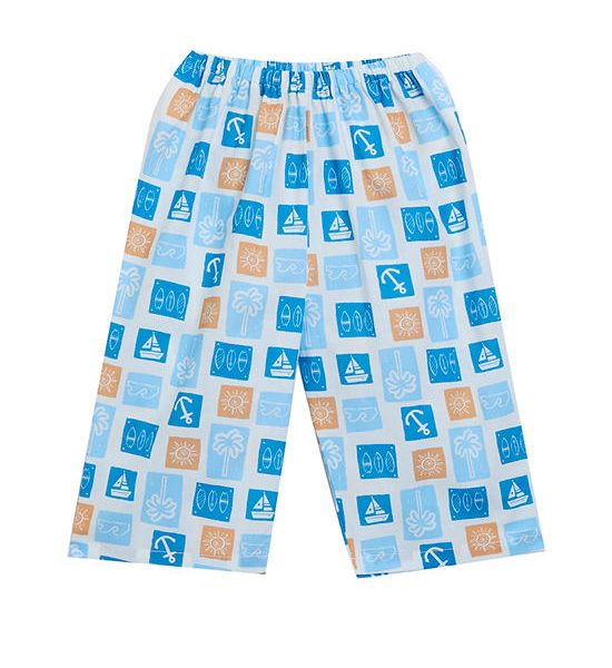 Angel Baby Boy Toddler Cropped Pants Summer Sail Print Blue. 100% оригинал