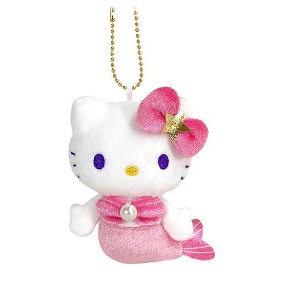 SANRIO Keyring Mascot Plush Mermaid Hello Kitty Pink. 100% оригинал