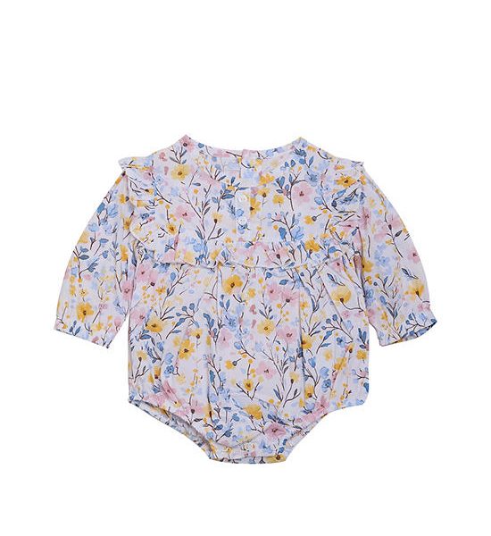 Angel Baby Girl Toddler Romper Long Sleeves Floral Print Multi-Color. 100% оригинал