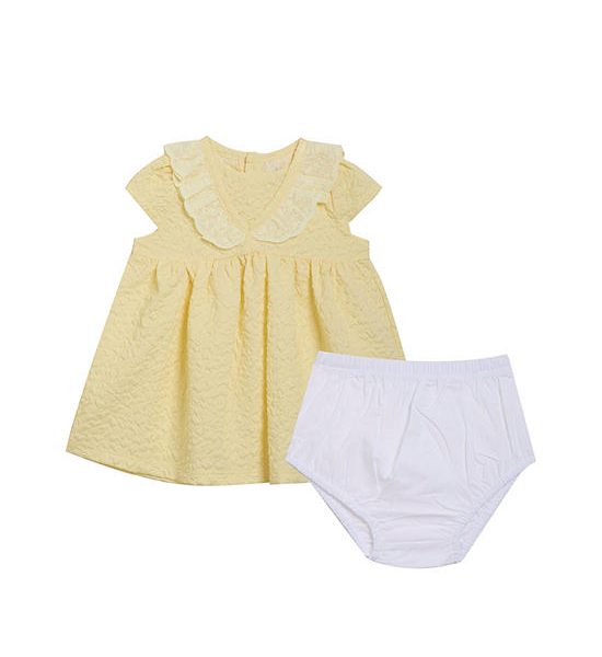 Angel Baby Girl Toddler Set Sleevesless Mini Dress + Underwear Yellow. 100% оригинал