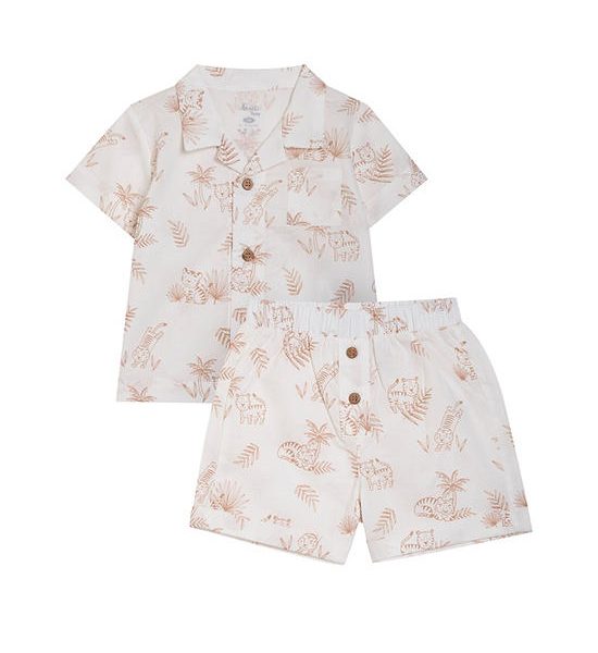 Angel Baby Boy Toddler Set Shirt Short Sleeve + Short White. 100% оригинал