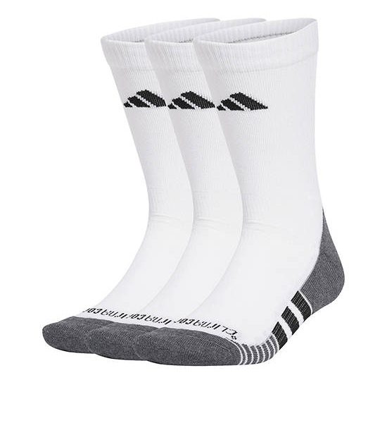 ADIDAS Unisex Crew Socks 3 Pairs Performance Climacool Cushioned White / Black. 100% оригинал