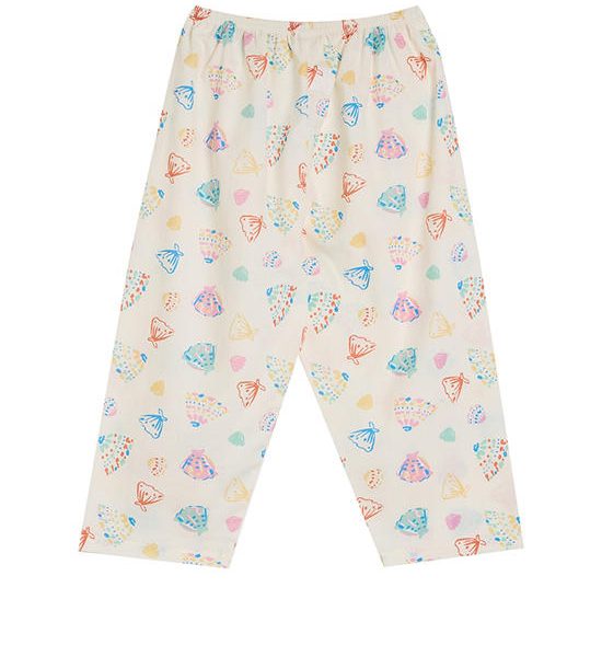 Angel Baby Girl Toddler Pyjamas Pants Summer Shell Print Cream. 100% оригинал