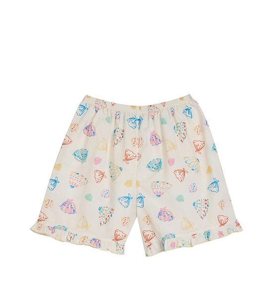 Angel Baby Girl Toddler Pyjamas Shorts Summer Shell Print Cream. 100% оригинал