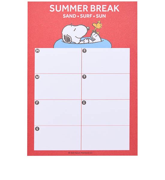 MINI MONO Sticky Note Snoopy 10.5x15 cm 100 Sheets Red. 100% оригинал