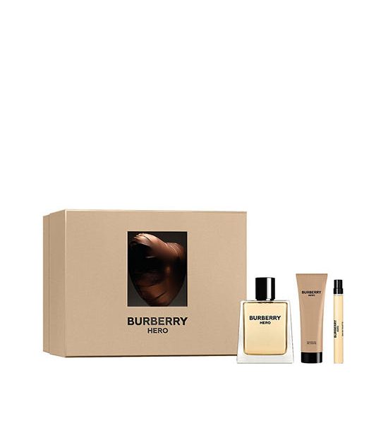 BURBERRY Men Fragrance Set Spring 25 Hero Eau de Toilette 100 mL, Hero Shower Gel 75 mL, Hero Eau de Toilette 10 mL. 100% оригинал