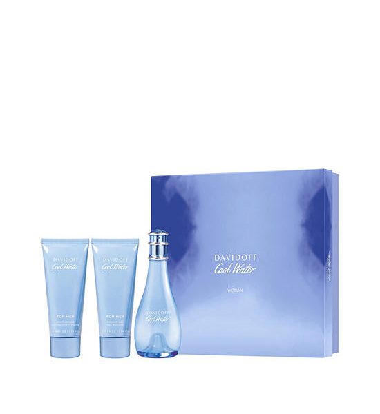DAVIDOFF Women Fragrance Spring25 Set Cool Water for Women Eau de Toilette 100 mL Body Lotion 100 mL Shower Gel 75 mL. 100% оригинал