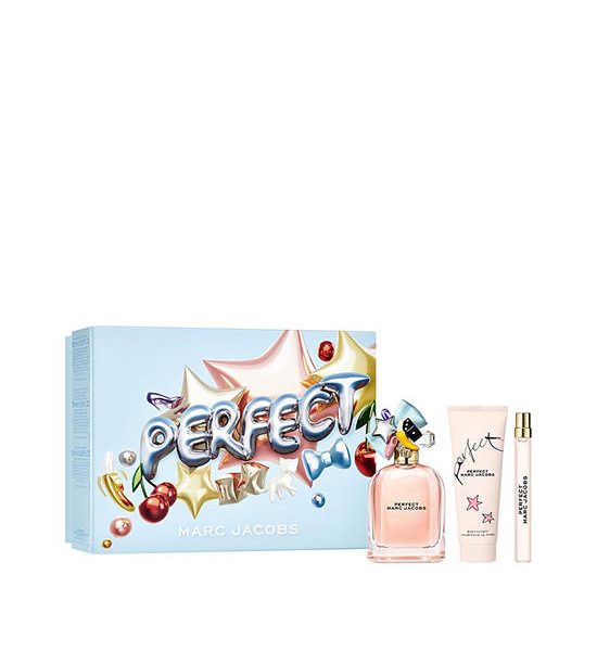 MARC JACOBS Women Fragrance Set Spring 25 Perfect Eau de Parfum 100 mL, Perfect Eau de Parfum Body Lotion 75 mL, Perfect Eau de Parfum Pen Spray 10 mL. 100% оригинал