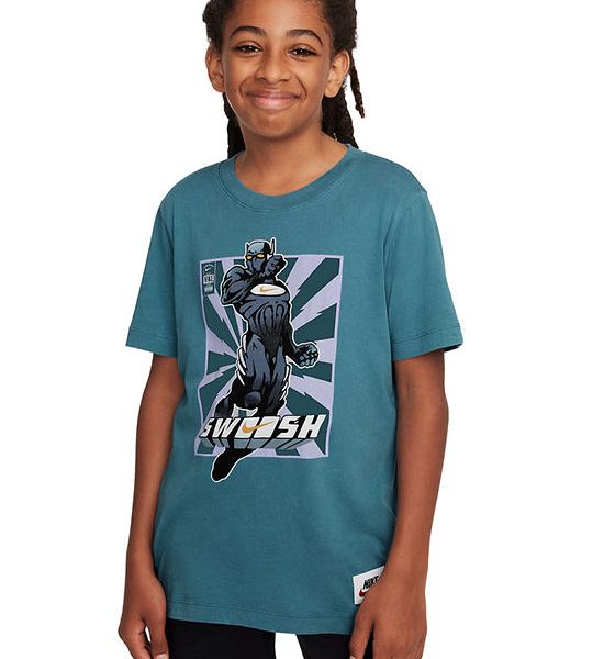 NIKE KIDS Unisex Kids T-Shirt TD IYKYK Hero Smokey Blue. 100% оригинал