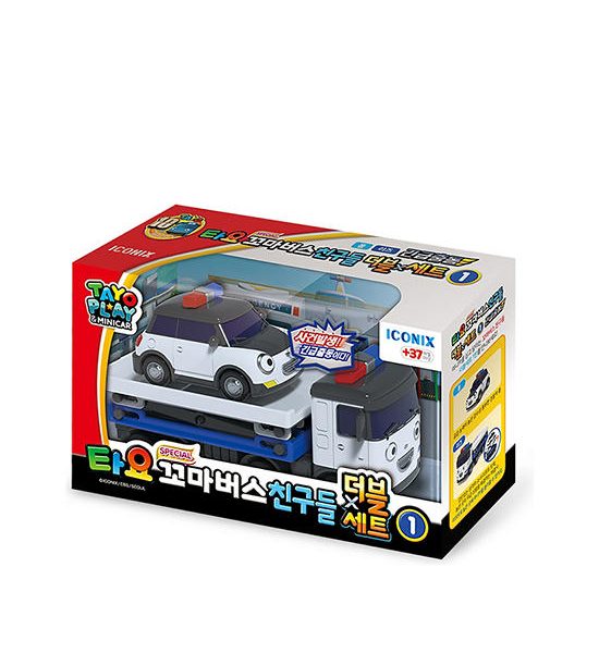 TAYO The Little Bus Vehicle Toy Set Tayo Little Bus Friends Special Double Car Set - Tayo Rescue Multi-Color. 100% оригинал