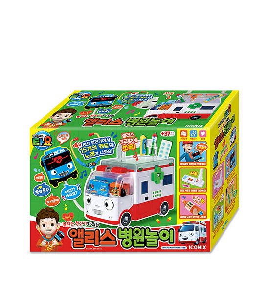TAYO The Little Bus Vehicle Toy Set Alice Tayo Hospital Playset Multi-Color. 100% оригинал