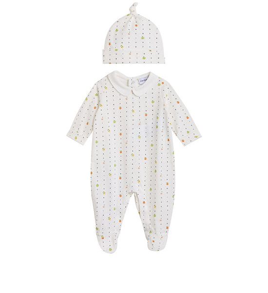 EMPORIO ARMANI Unisex Toddler Rompersuit SS25 Patt Fruit. 100% оригинал