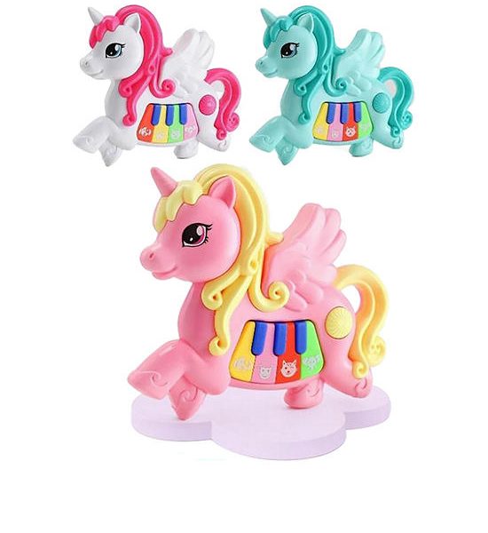 WISHER TOY Electronic Organ Toy Cute Little Horse Random Color (Pinki, White or Grreen). 100% оригинал
