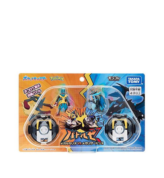 POKEMON Battle Figure No.3 Mega Lucario & Mega Charizard X Multi-Color. 100% оригинал
