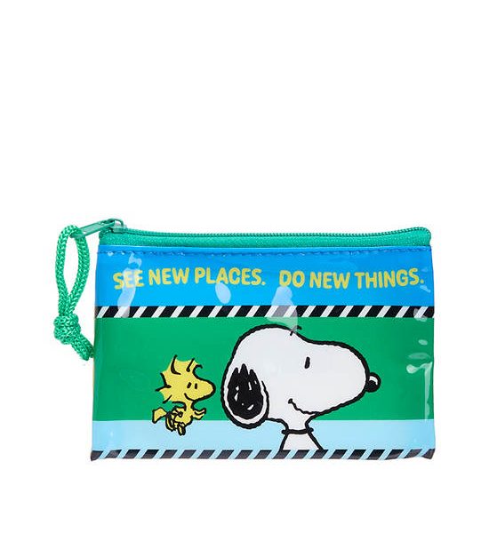 MINI MONO Card Holder Snoopy Green. 100% оригинал