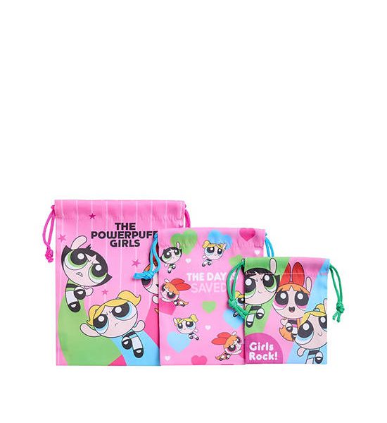 MINI MONO Drawstring Bag Set 3 pcs Powerpuff Girls Pattern Multi-Color. 100% оригинал