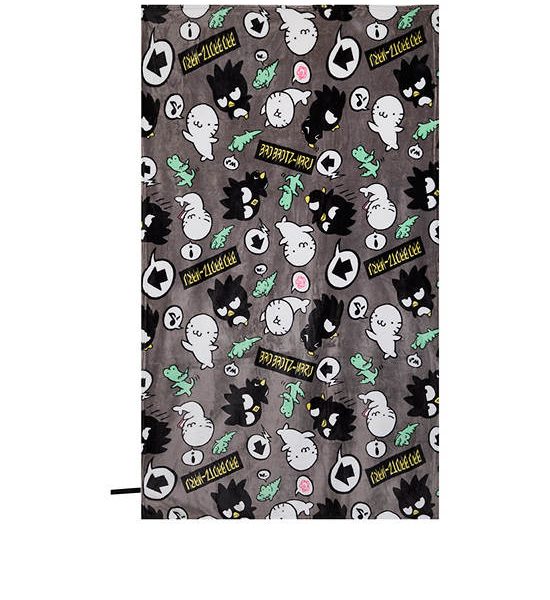 SANRIO Fleece Blanket 40 x 60 Inch Bad Badtz-Maru Black. 100% оригинал