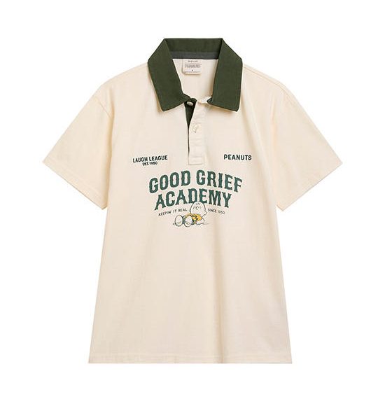 DeFry 01 Boy Polo Shirt Short Sleeves Snoopy Print. 100% оригинал