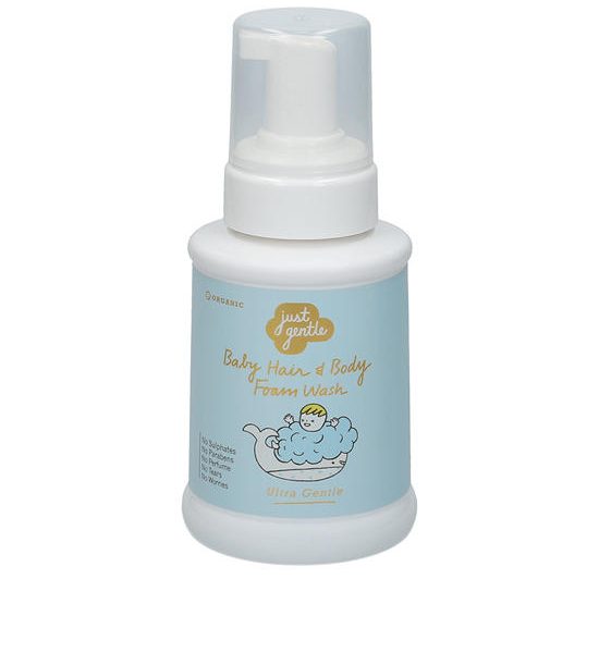 JUST GENTLE BABY HAIR&BODY FOAM WASH 230ML. 100% оригинал
