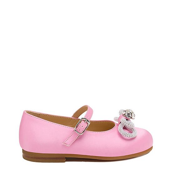 MACH & MACH Girl Toddler Ballerina Shoes Double Bow Mini Pink Satin. 100% оригинал