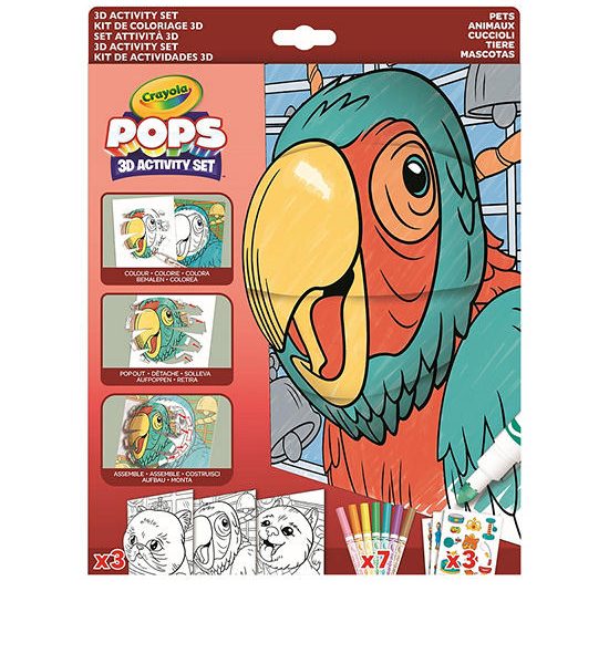 CRAYOLA Activity Set Pops Pets 3D. 100% оригинал