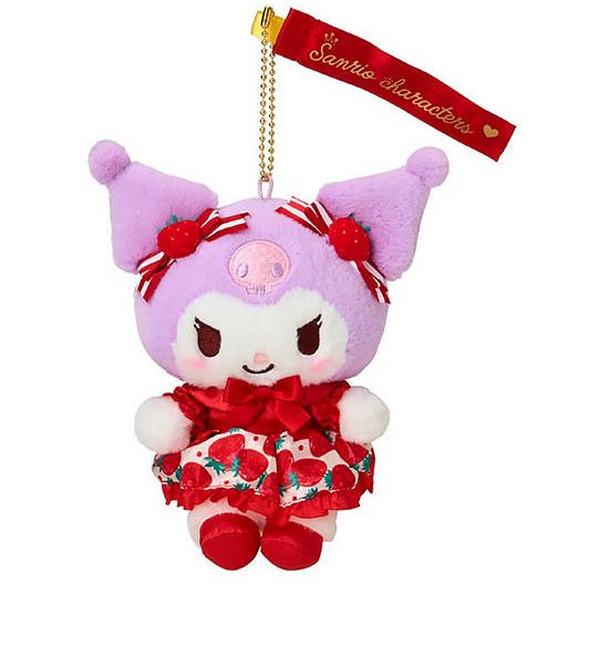 SANRIO Keyring Mascot Strawberry Kuromi Red. 100% оригинал