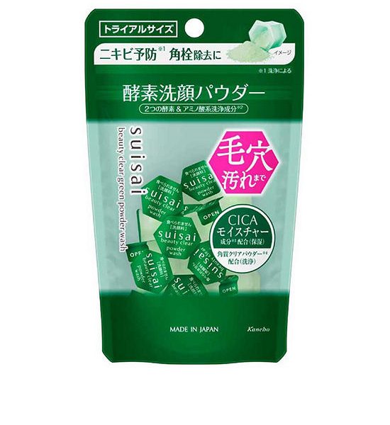 SUISAI Beauty Clear Green Powder Wash (Trial) 15 Capsules. 100% оригинал