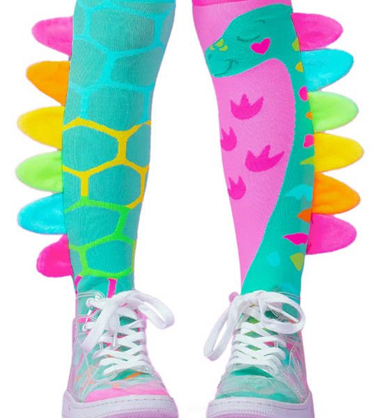 MADMIA Girl Socks Pink Roar Dino Multi-Color. 100% оригинал