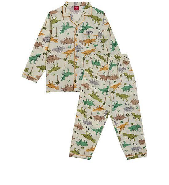 ANGEL KIDS Boy Pyjamas Set Long Sleeves Shirt + Pants Print Yellow. 100% оригинал