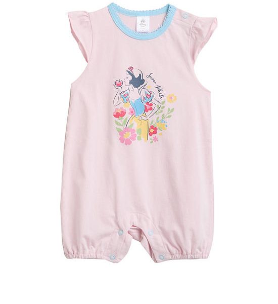 Angel Baby Girl Infant Jumpsuit Short Sleeves Snow White Print Pink. 100% оригинал