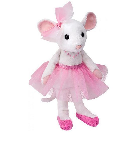 DOUGLAS CUDDLE TOYS Plush Petunia Ballerina Mouse White/Pink. 100% оригинал