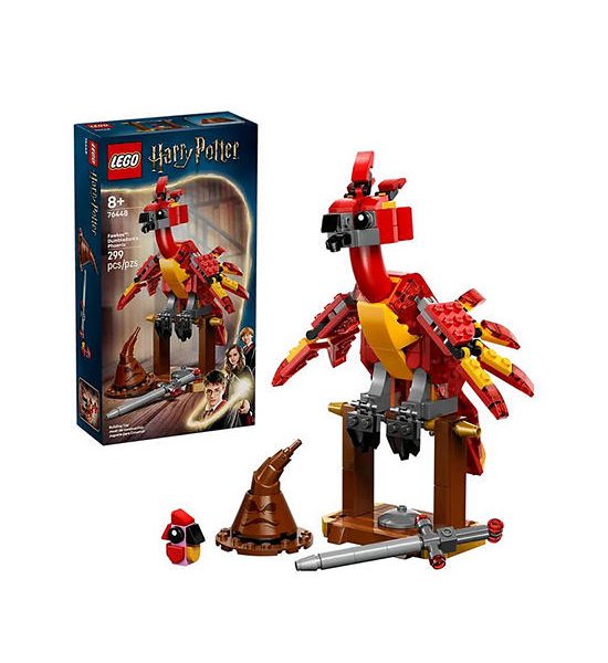LEGO Block Toy Fawkes: Dumbledore's Phoenix 76448 Red. 100% оригинал