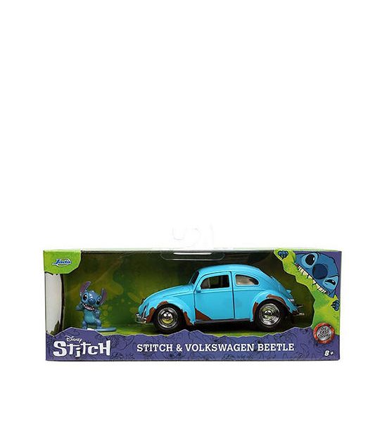 JADA TOYS Vehicle Toy Blue Beetle With Stitch Figure Multi-Color. 100% оригинал
