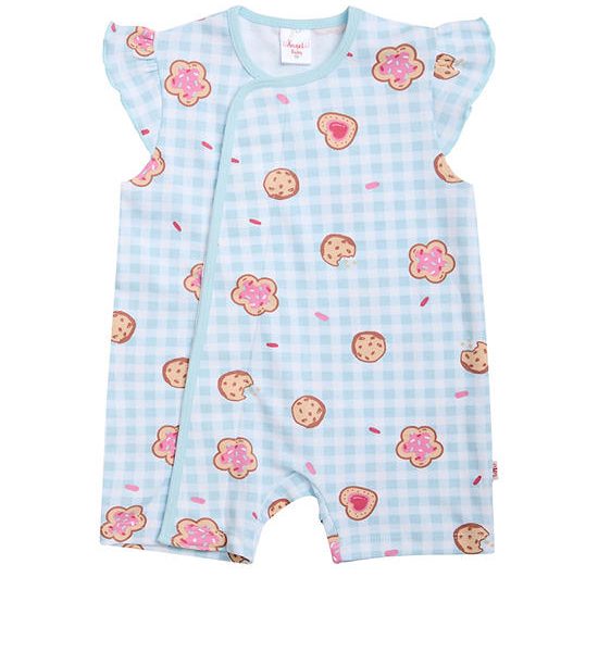 Angel Baby Infant Girl Bodysuit Cap Sleeves Cookie Green. 100% оригинал