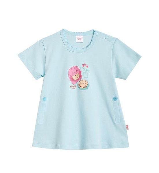 Angel Baby Girl Toddler T-Shirt Short Sleeves Cookie Green. 100% оригинал