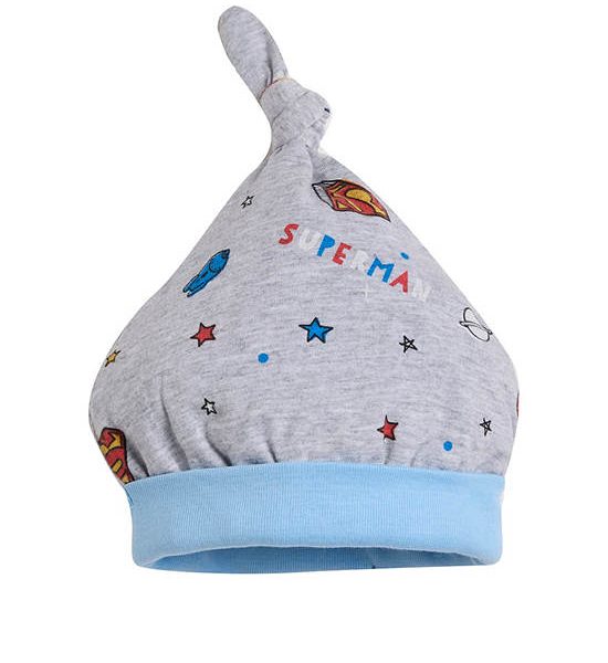 Angel Baby Boy Infant Round Hat Superman Grey. 100% оригинал
