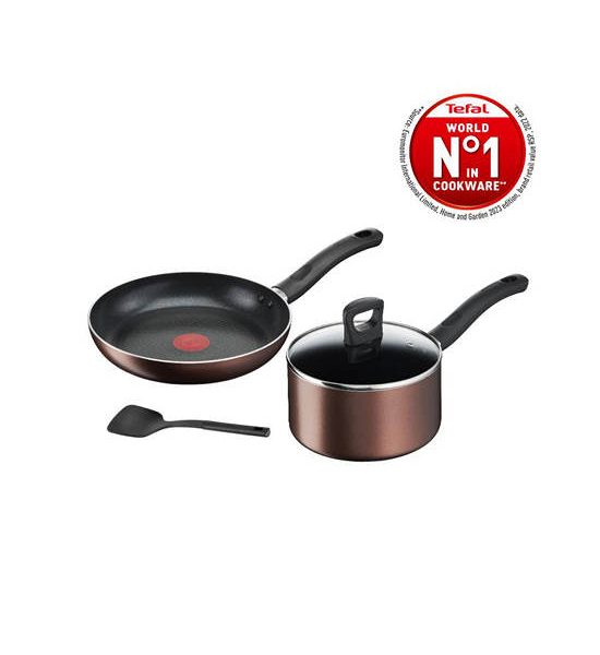 TEFAL ชุดหม้อกระทะ 4 ชิ้น DAY BY DAY. 100% оригинал