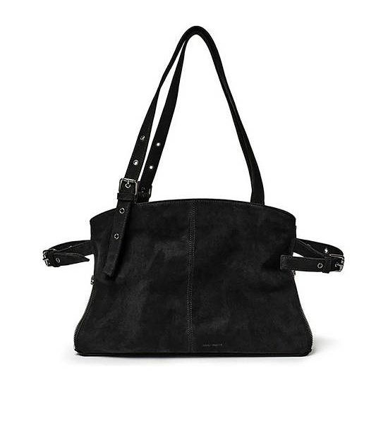 SAMO ONDOH Women Bag Zipper Shopper M Size M Suede Black. 100% оригинал