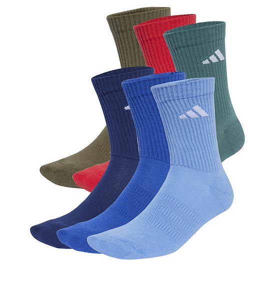 ADIDAS Unisex Crew Socks Cushioned 6 Pairs JW2774 Blue / Dark Blue / Olive Strata / Team Royal Blue. 100% оригинал