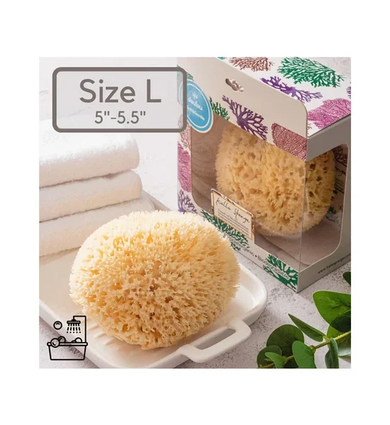 Kalla Sponge Sponge Honeycomb 12 Bleached Yellow Size L. 100% оригинал