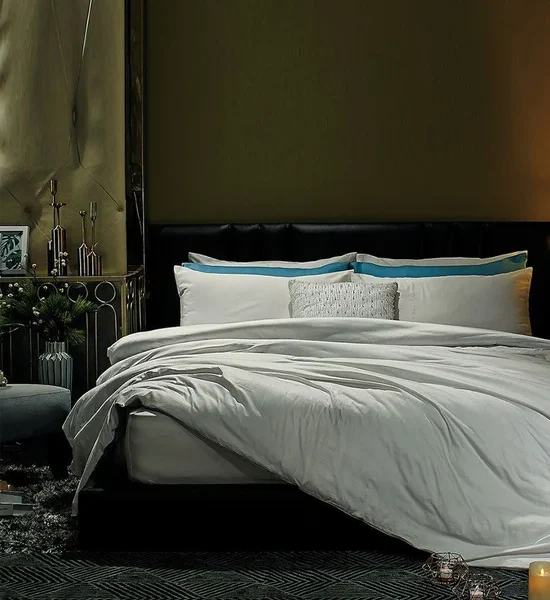 PERICO Bed Sheet Set 2 pcs. Superior Elegant Solid SS001. 100% оригинал