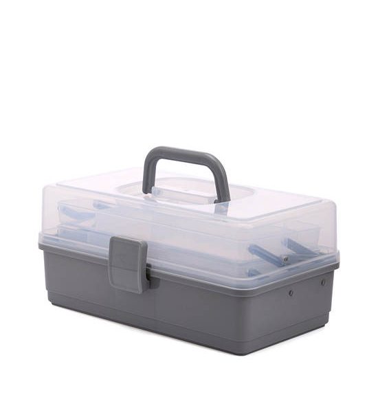 CENTRAL HOME Storage Box 3 Layer with Handle 31.5x19x14.5 cm White. 100% оригинал