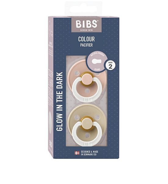 BIBS Baby Pacifier Latex Size 2 Size Blush/Vanil. 100% оригинал