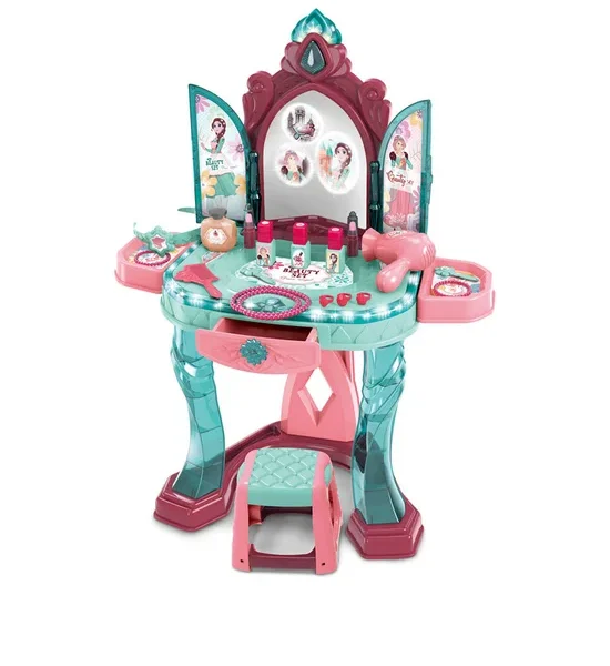 WANGDEK Toy Toilet Table With A Chair,Infrared Sensor Door Opening Multi-Color. 100% оригинал