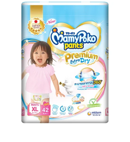 MAMYPOKO Baby Diapers POKO Extra Dry Size XL42. 100% оригинал