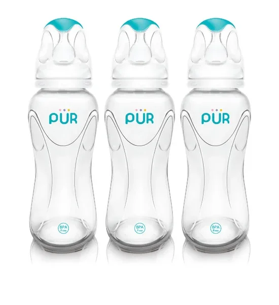 PUR Advanced Slim Neck Bottle, 8 oz, Pack 3 Pcs. White. 100% оригинал