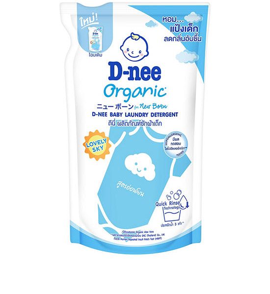 D-NEE Baby Liquid Detergent Lovely Sky Scent Blue Color 530 ml (Refill). 100% оригинал