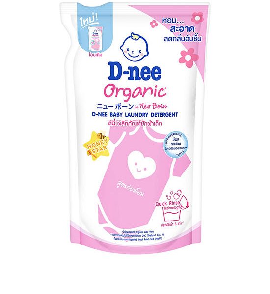D-NEE Baby Liquid Detergent Honey Star Scent Pink Color 530 ml. (Refill). 100% оригинал